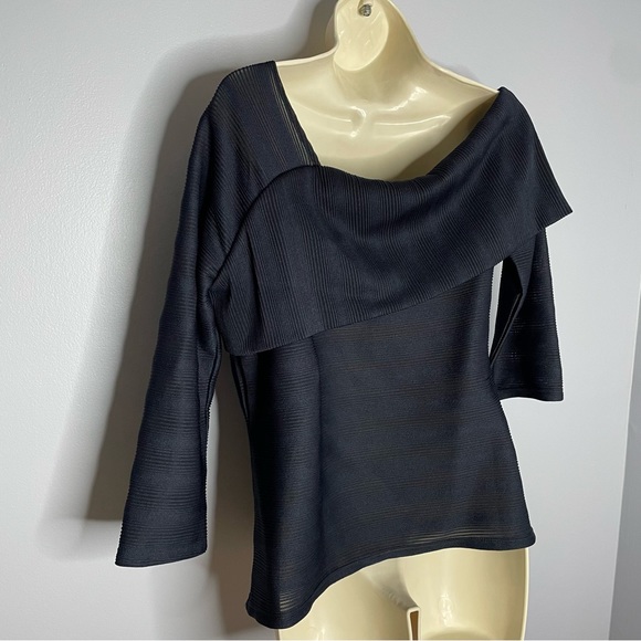 Anthropologie Blue Tassel Off Shoulder Top - Picture 8 of 12